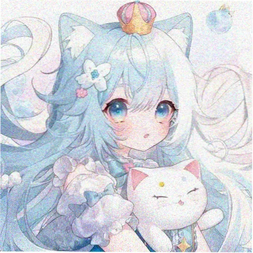 番友头像：戴耳机的橘色小猫